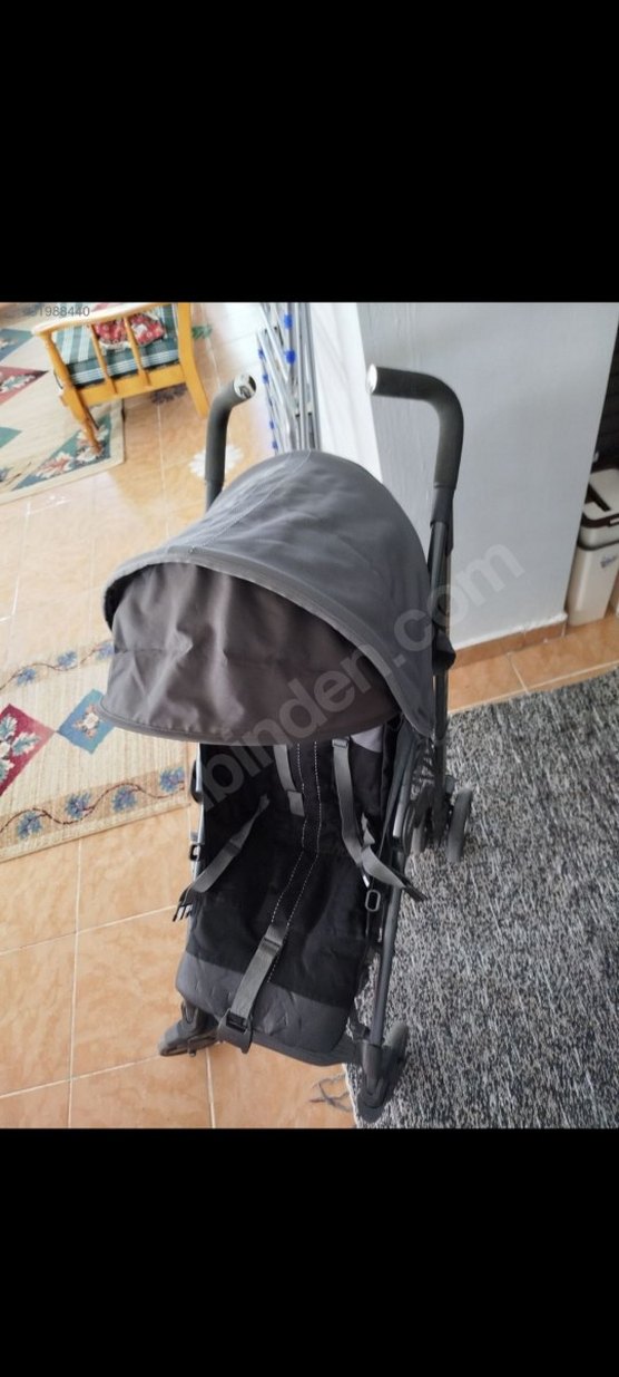 chicco baston Gri Bebek Arabası Hafif ve Katlanabilir - Görsel 2