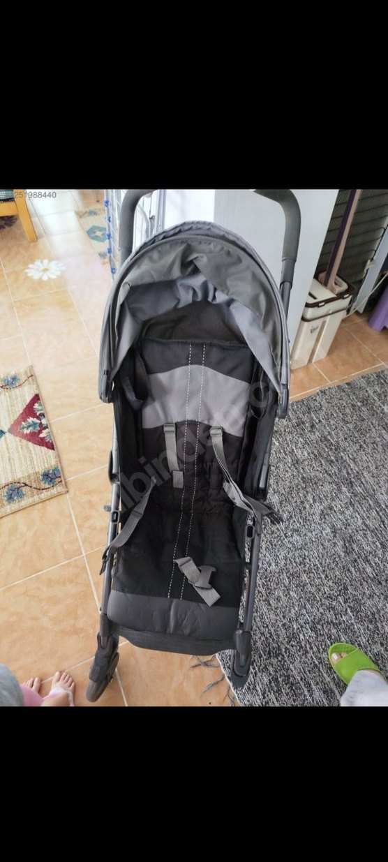 chicco baston Gri Bebek Arabası Hafif ve Katlanabilir - Görsel 4