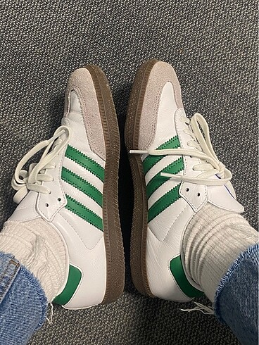 38,5 Beden beyaz Renk Adidas Samba