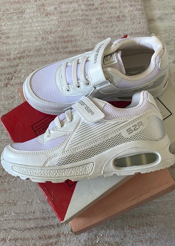 Beyaz çocuk Spor Ayakkabı - Cırt Cırtlı - Görsel 5