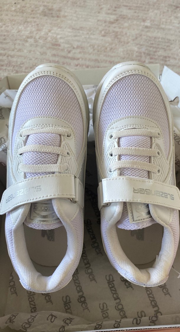 Beyaz çocuk Spor Ayakkabı - Cırt Cırtlı - Görsel 2