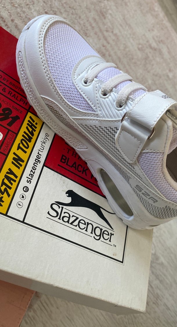 Beyaz çocuk Spor Ayakkabı - Cırt Cırtlı - Görsel 4