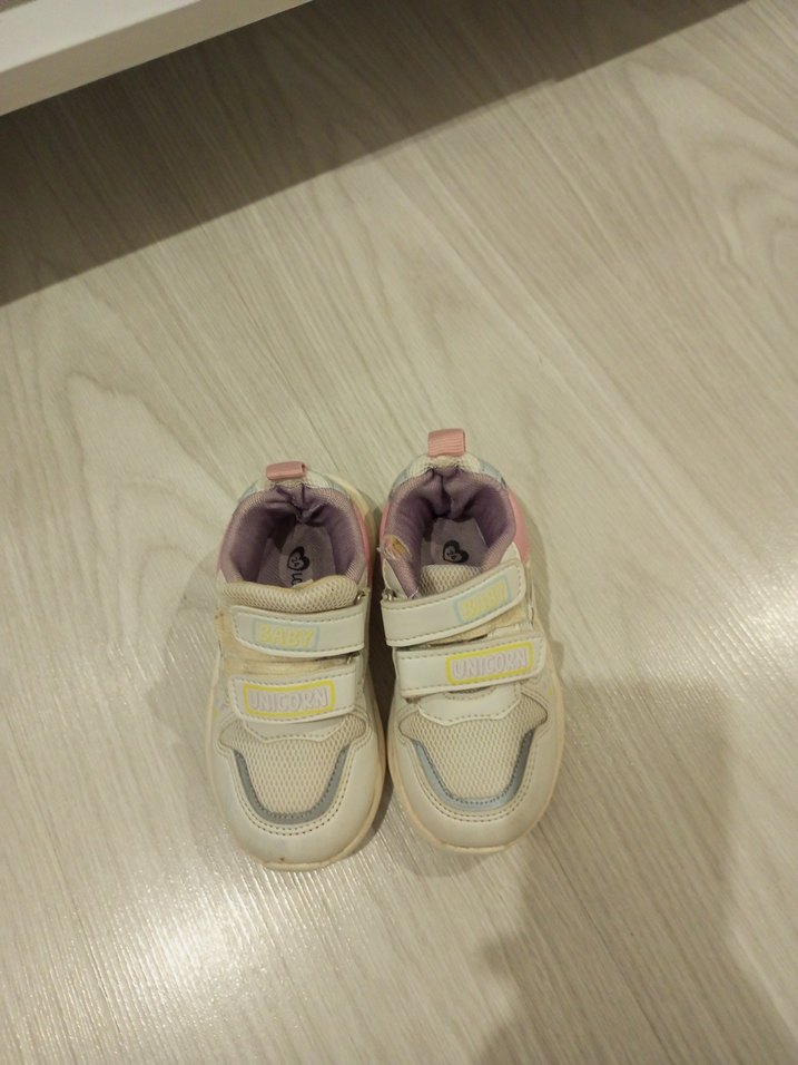 Kız Çocuk Beyaz Unicorn Desenli Spor Ayakkabı - Görsel 2