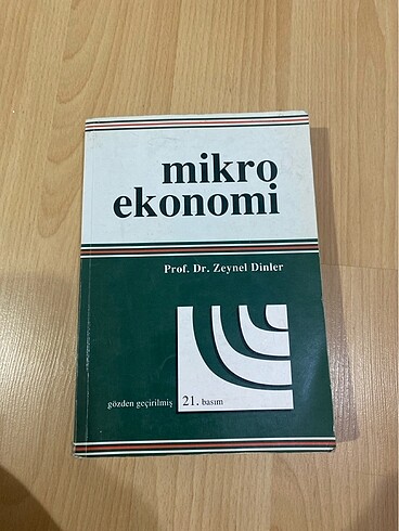 Zeynel Dinler mikro ekonomi kitabı