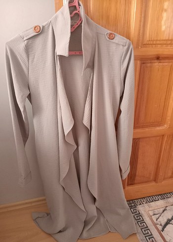 tunik tarzı gri yazlik salaş hirka