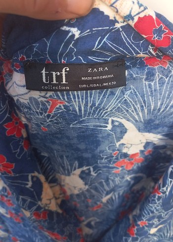 Renkli Batik Desenli Kadın Gömlek - Görsel 3