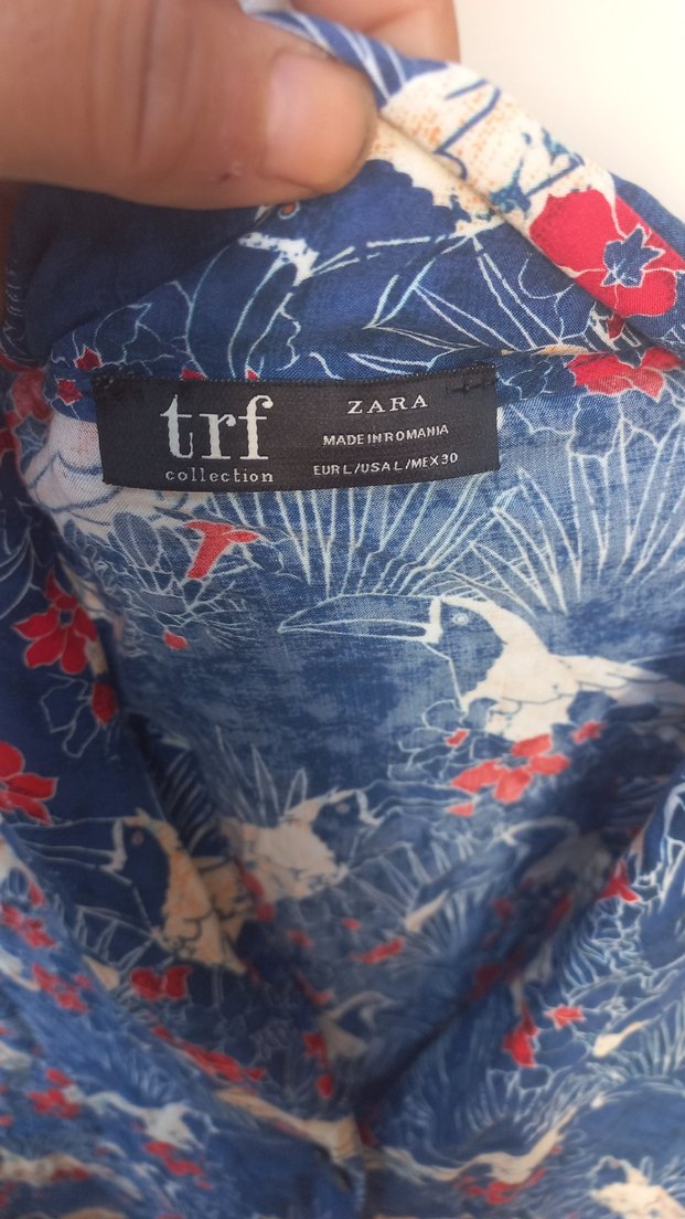 Renkli Batik Desenli Kadın Gömlek - Görsel 3