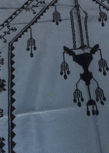 Mavi Desenli Geleneksel El Yapımı seccade - Görsel 5