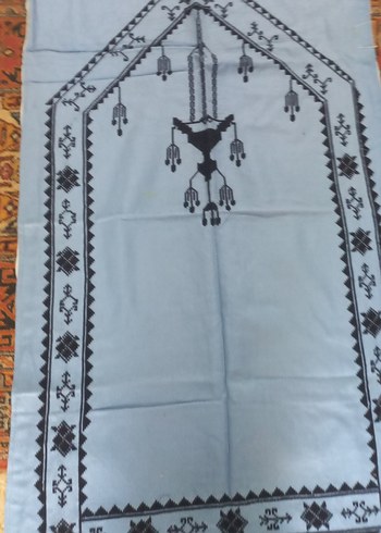 Mavi Desenli Geleneksel El Yapımı seccade - Görsel 3