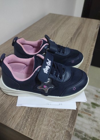 Kız Çocuk Pembe Baskılı Spor Ayakkabı