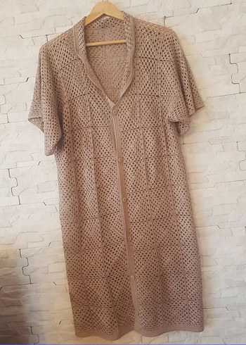 Bej Şeffaf Bohem Kadın Pareo - Görsel 2