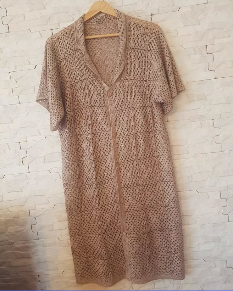 Bej Şeffaf Bohem Kadın Pareo - Görsel 2