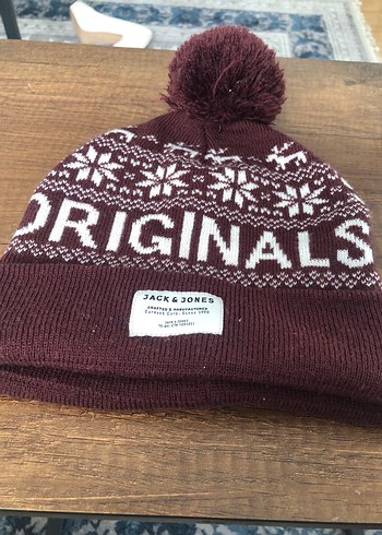 Bordo Örgü Kadın Bere - JACK&JONES