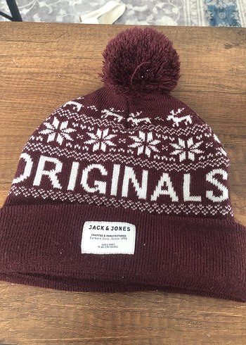 Beden bordo Renk Bordo Örgü Kadın Bere - JACK&JONES