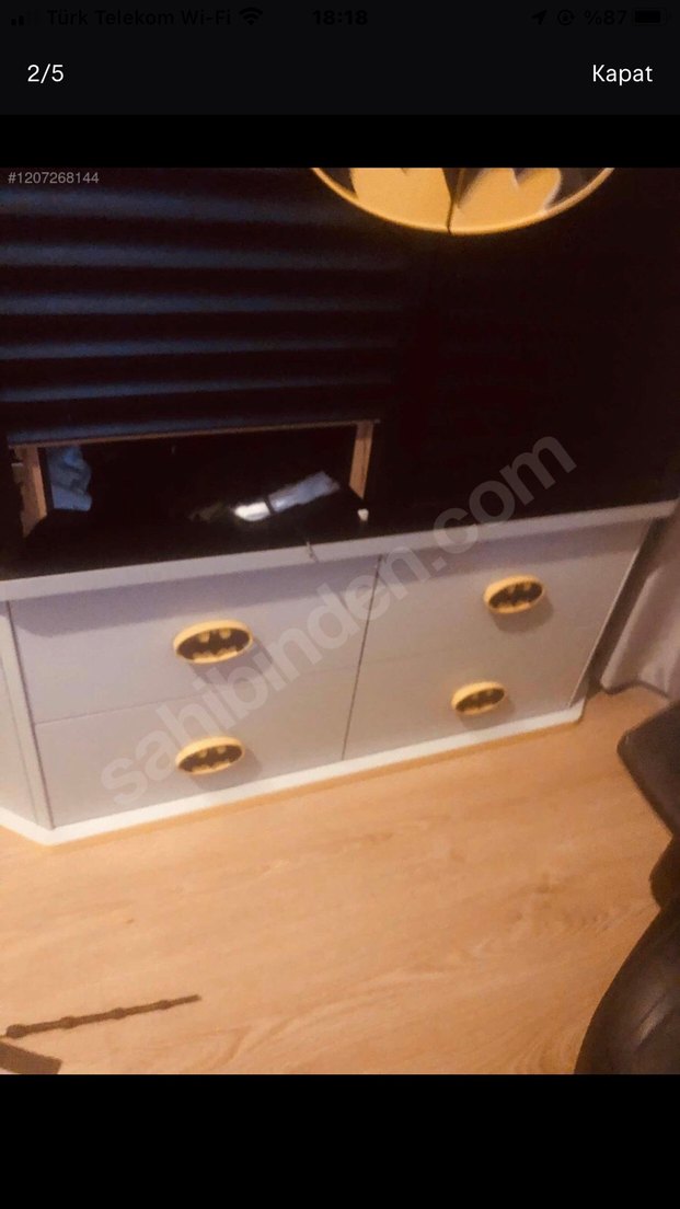 Siyah Batman Temalı Çocuk Dolabı İSTANBUL için satılık - Görsel 4