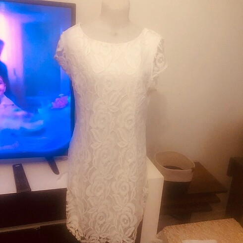 Dantel elbise 40Beden