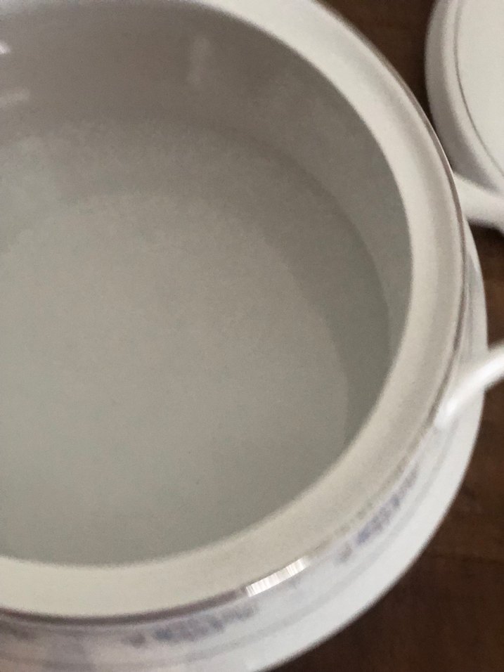 Gri Beyaz Kapaklı Porselen Güveç Tenceresi - Görsel 2