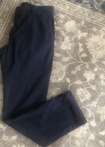 44 Beden Lacivert Regular Fit Pilili Erkek Pantolon