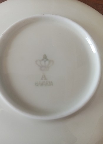 Vintage Beyaz Gül Desenli Porselen Fincan - Görsel 6