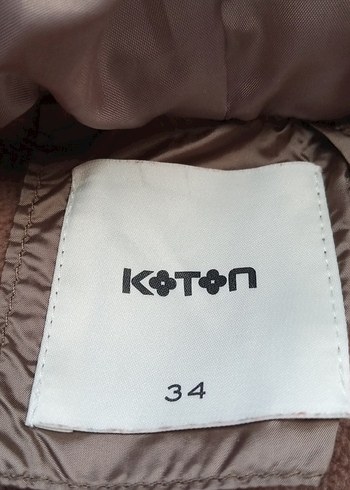 Düğmeli Bej Uzun Kadın Kışlık Mont - Görsel 4