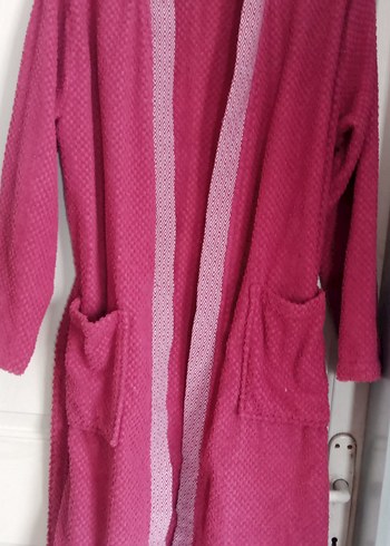 Pembe Bohem Tarzı Bornoz - Görsel 2