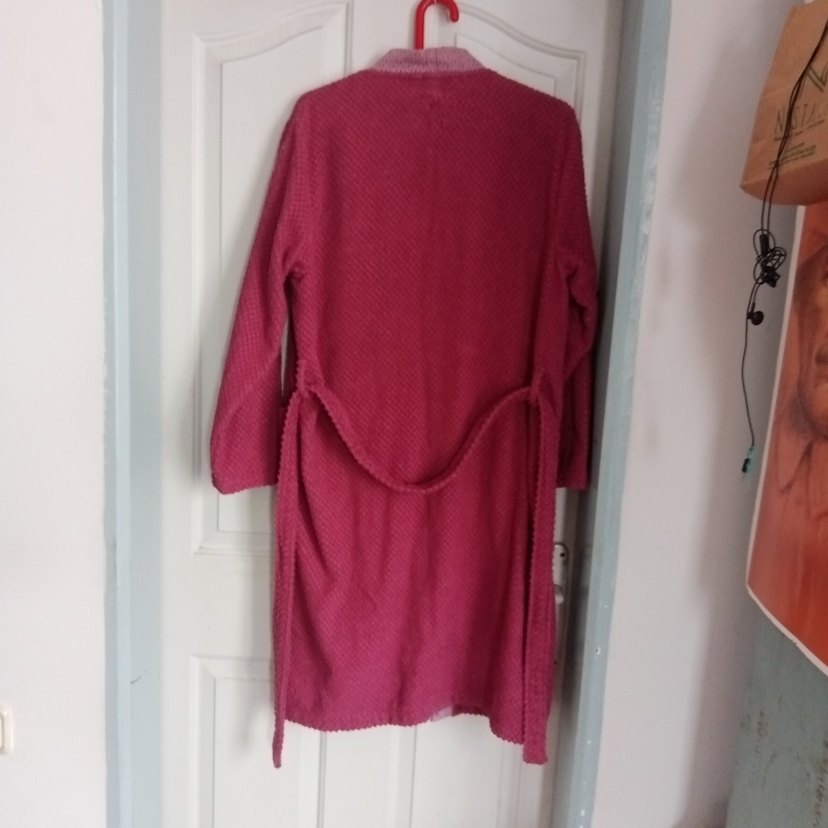 Pembe Bohem Tarzı Bornoz - Görsel 3