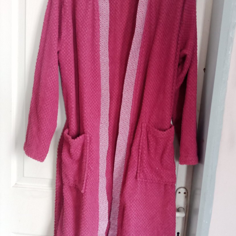 Pembe Bohem Tarzı Bornoz - Görsel 2