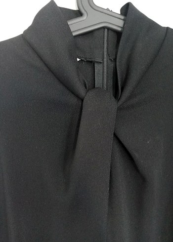 s Beden siyah Renk Siyah Uzun Drapeli Kolsuz Gotik tulum