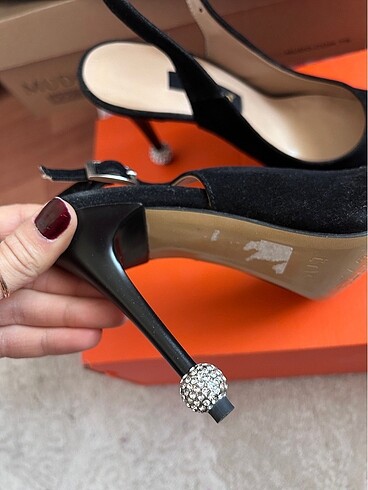 36 Beden Siyah sürt stiletto