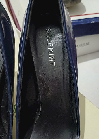 Lacivert Rugan Stiletto Topuklu Kadın Ayakkabı - Görsel 5