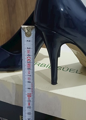 Lacivert Rugan Stiletto Topuklu Kadın Ayakkabı - Görsel 9