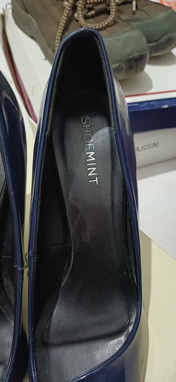 Lacivert Rugan Stiletto Topuklu Kadın Ayakkabı - Görsel 5