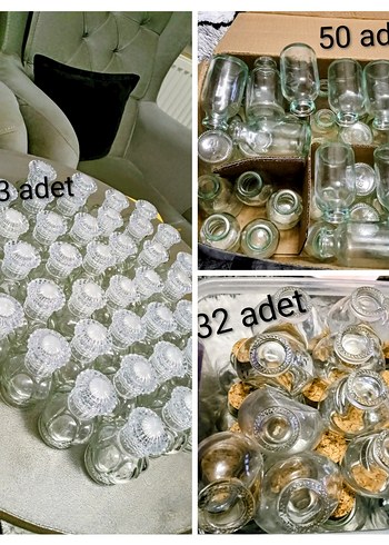 şeffaf cam şişeler - Görsel 4