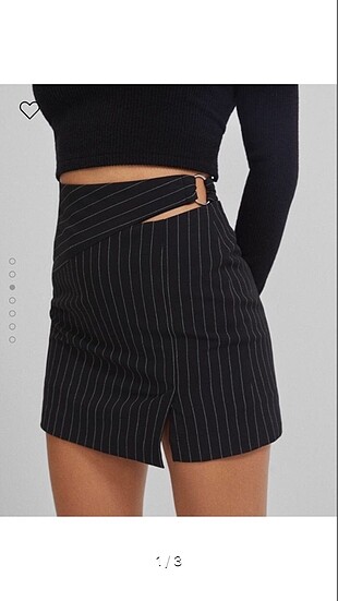 Bershka dekolte detaylı etek