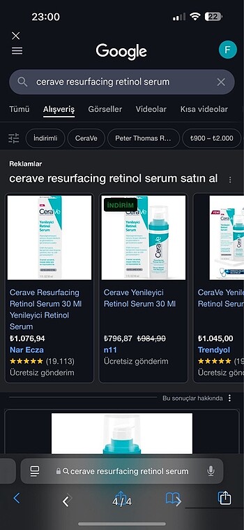  Beden Renk cerave resurfacing retinol serum