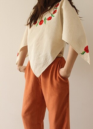 xs Beden camel Renk 80s Top