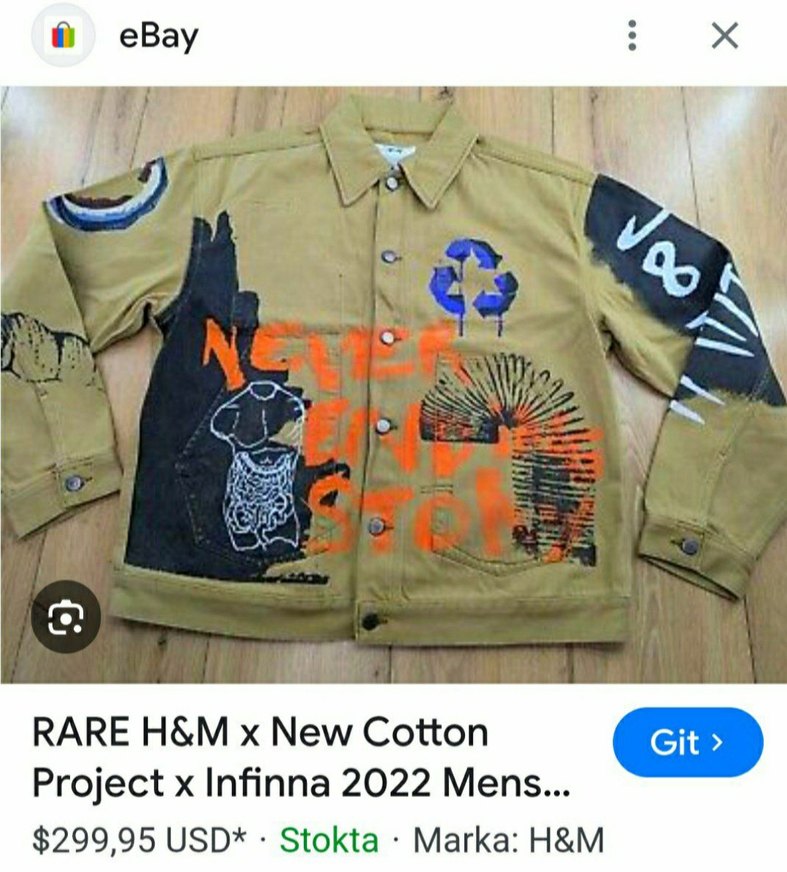 H&M limited edition mont - Görsel 3