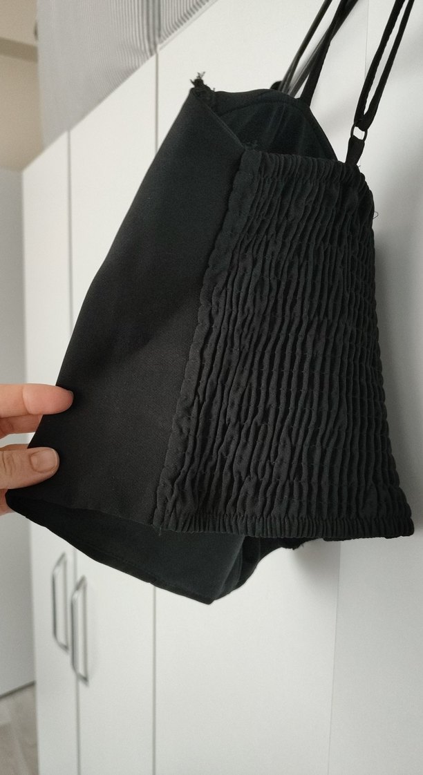 Siyah Straplez Gotik Bustiyer - Görsel 3