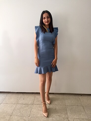 Trendyol & Milla Mavi kısa elbise