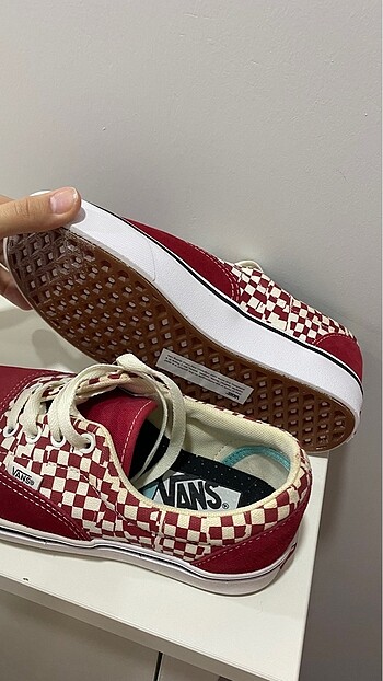 37 Beden bordo Renk Hiç kullanılmamış vans ayakkabı