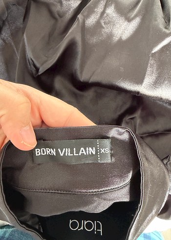 Düğmeli Siyah Gotik Mini elbise - Görsel 4