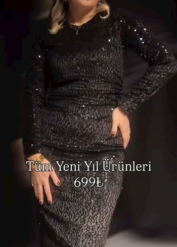 l Beden Siyah Simli Yılan Desenli Uzun Abiye Elbise