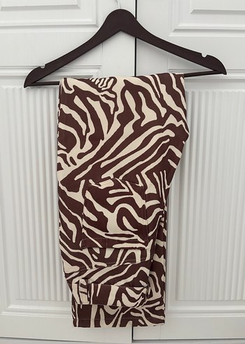 Zebra Desenli Kadın Pantolon