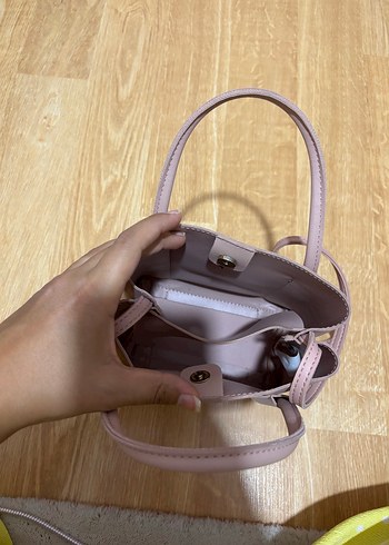 Miniso Pudra Pembesi Deri Kadın Günlük Çanta