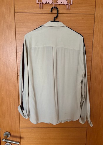 Stradivarus Bej Gömlek - Görsel 5