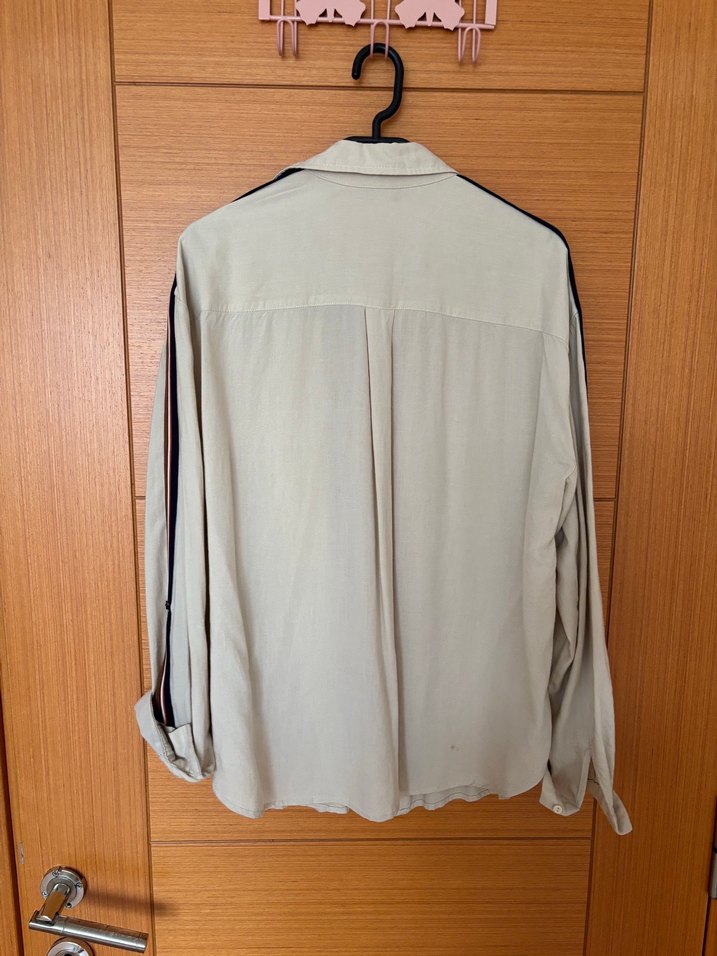 Stradivarus Bej Gömlek - Görsel 5