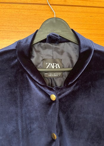 Düğmeli Lacivert Kadın Ceket - Görsel 3