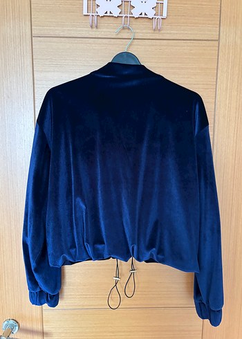 Düğmeli Lacivert Kadın Ceket - Görsel 5