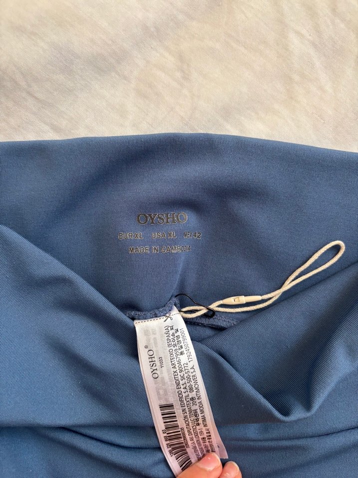 Oysho Mavi Kadın Spor Tayt - Görsel 5