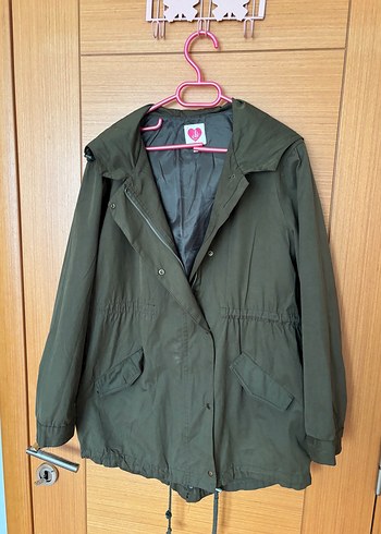 Düğmeli Haki Kadın Ceket - Görsel 2